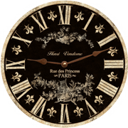 black-french-clock