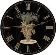 black-wine-clock