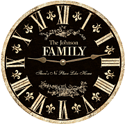 family-clock-toile=classic