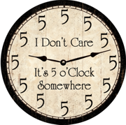 five-o-clock-clock-personalized