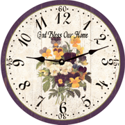 god-bless-pansy-christian-clock