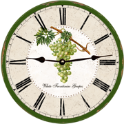 green-grape-wall-clock