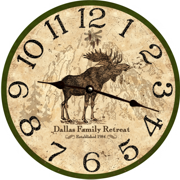moose-personalized-wall-clock