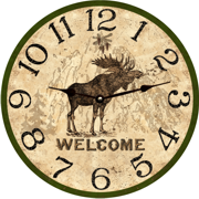 rustic-moose-clock