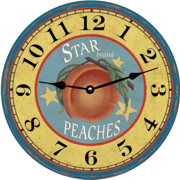 star-peach-clock