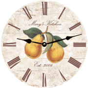 personalized-pear-kitchen-clock