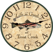 personalized-trout-fish-clock