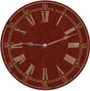 red-classic-wall-clock