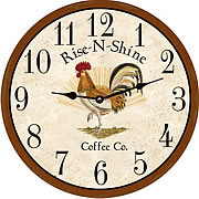 rooster kitchen clock