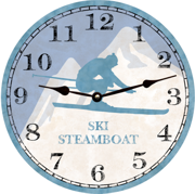 steamboat-skier-clock