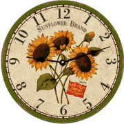 sunflower-wall-clock