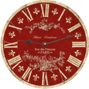 pineapple-french-country-toile-wall-clock