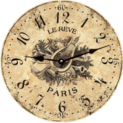 toile-wall-clock