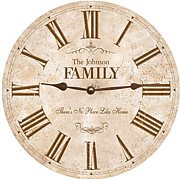 white-family-clock
