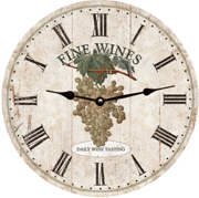 white-grape-wall-clock