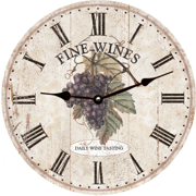 purple-grape-wine-wall-clock