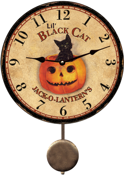 black-cat-wall-clock