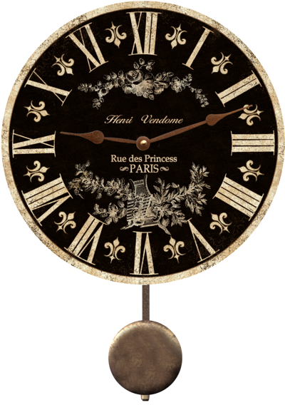 black-french-clock