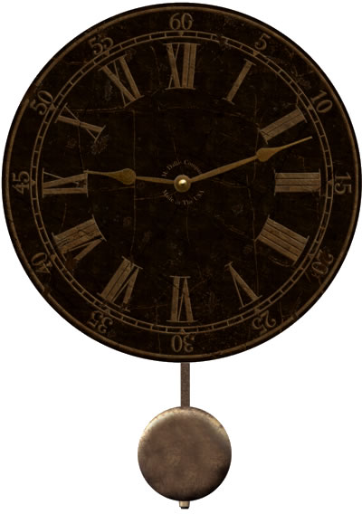 black-wall-clock