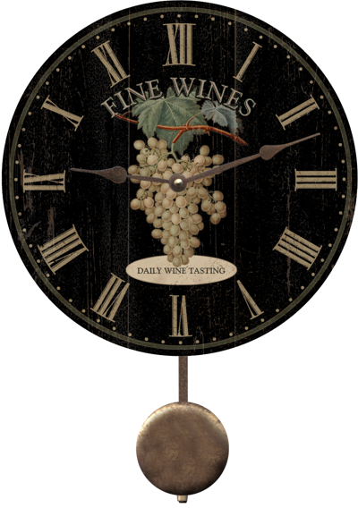 black-wine-clock