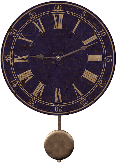 blue-wall-clock