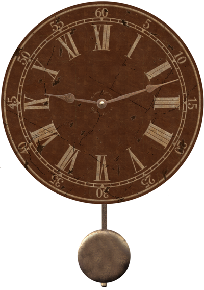 brown-wall-clock