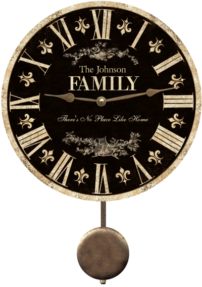 black-family-clock