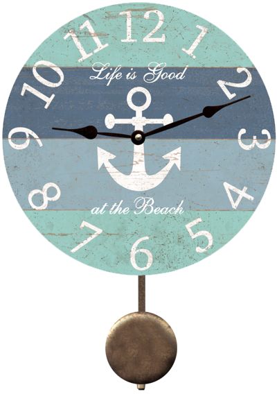 nautical-anchor-wall-clock