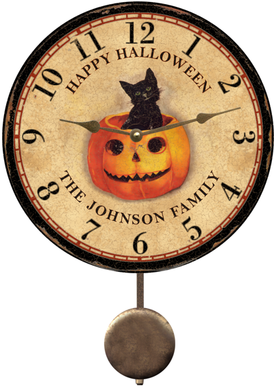 personalized-halloween-clock