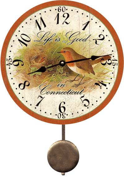 personalized-robin-state-bird-clock