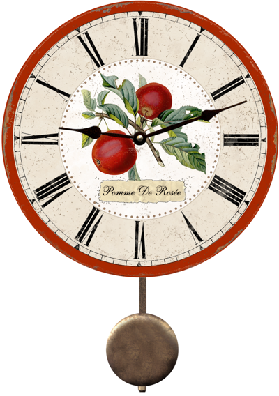 red-apple-wall-clock