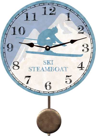 personalized-skier-clock