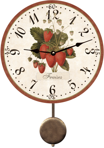 strawberry-french-country-wall-clock