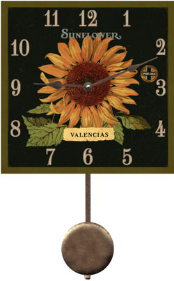 sunflower-pendulum-clock