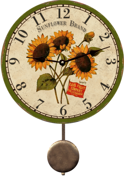 sunflower-wall-clock