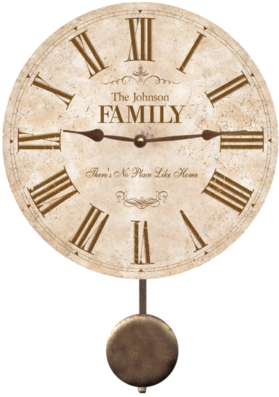 white-family-clock