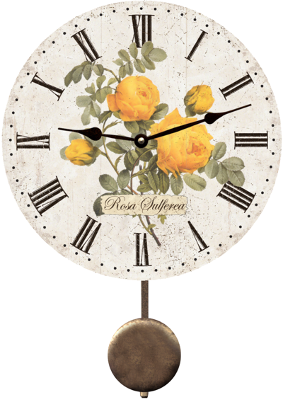yellow-rose-flower-wall-clock